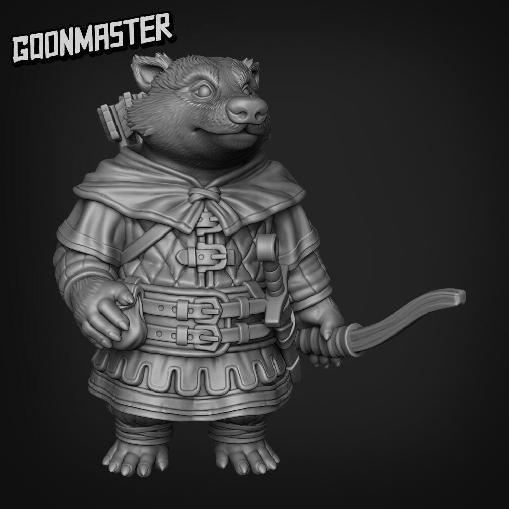 Badger Folk S Miniature - C - 28mm