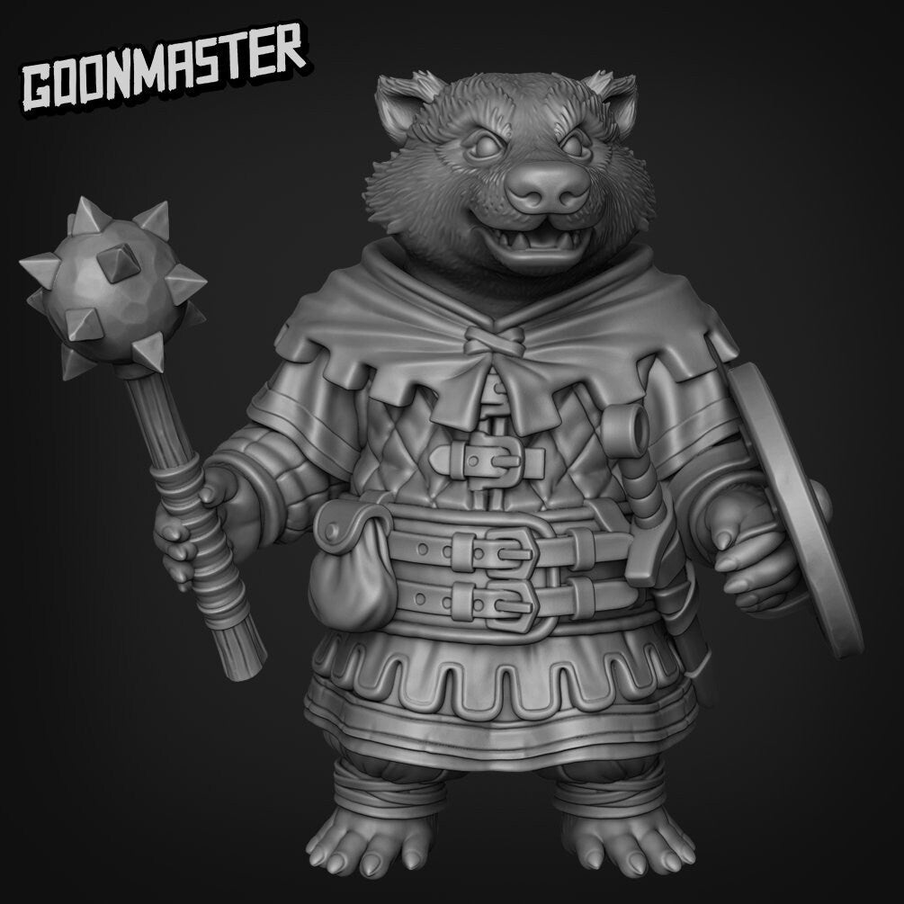 Badger Folk S Miniature - E - 28mm