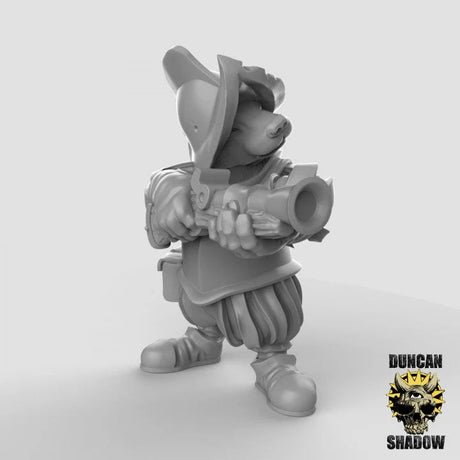 Badger Group Miniature | C - Tabletop RPG & D&D miniature. Perfect for wargaming & collectors