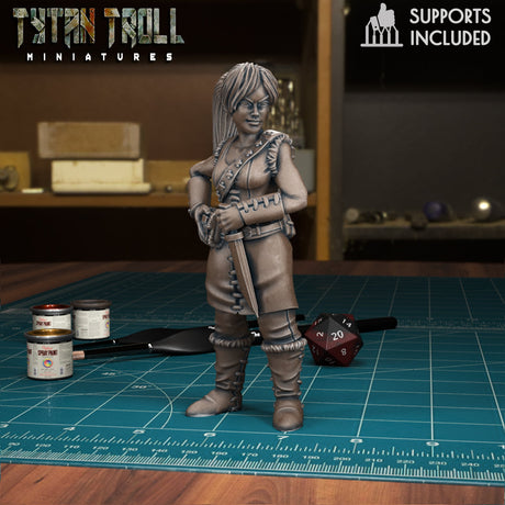 Bandit Archer Miniature | C - Tabletop RPG & D&D miniature. Perfect for wargaming & collectors