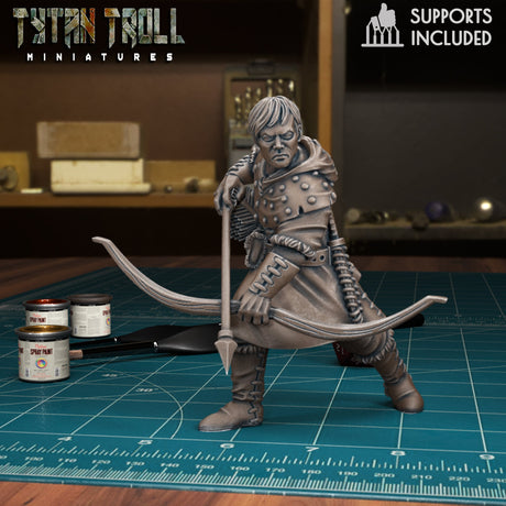 Bandit Archer Miniature | D - Tabletop RPG & D&D miniature. Perfect for wargaming & collectors