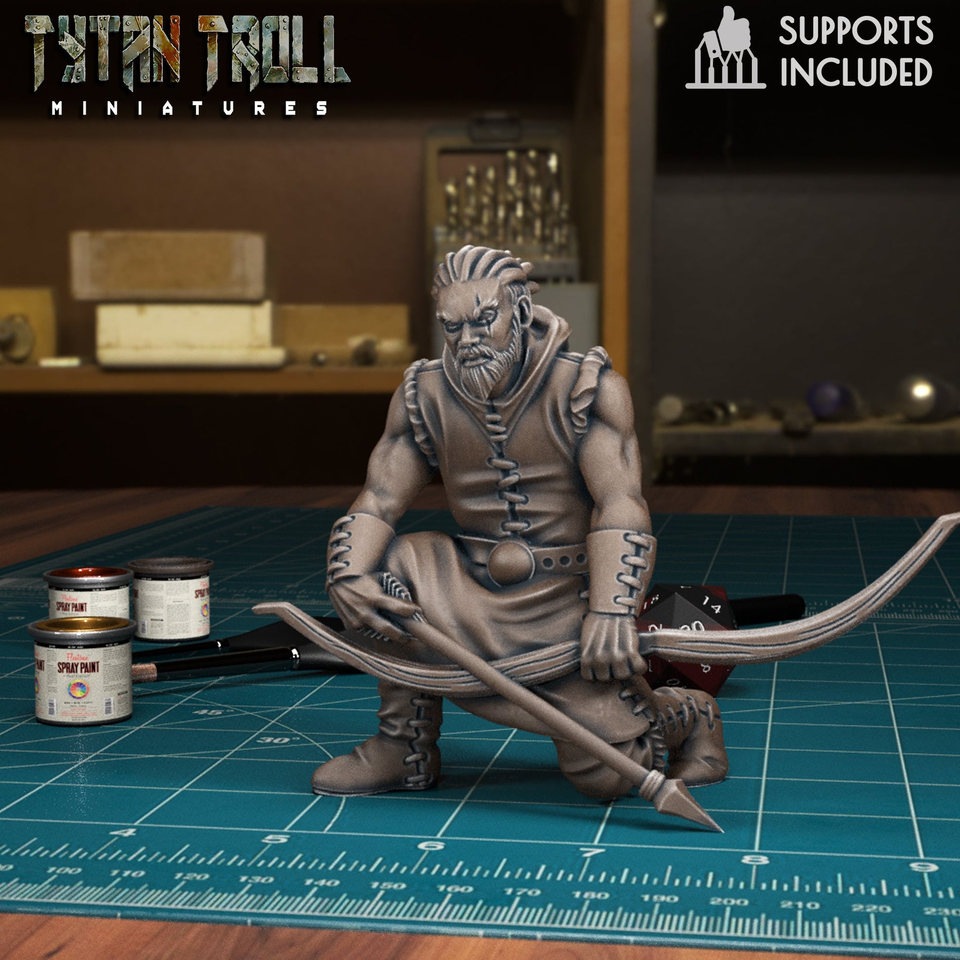 Bandit Archer Miniature - E - 32mm