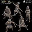 Bandit Archer Miniature | Set of 5 - Tabletop RPG & D&D miniature. Perfect for wargaming & collectors
