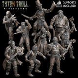 Street Gang Bandit Bundle | Set of 9 - Tabletop RPG & D&D miniature. Perfect for wargaming & collectors