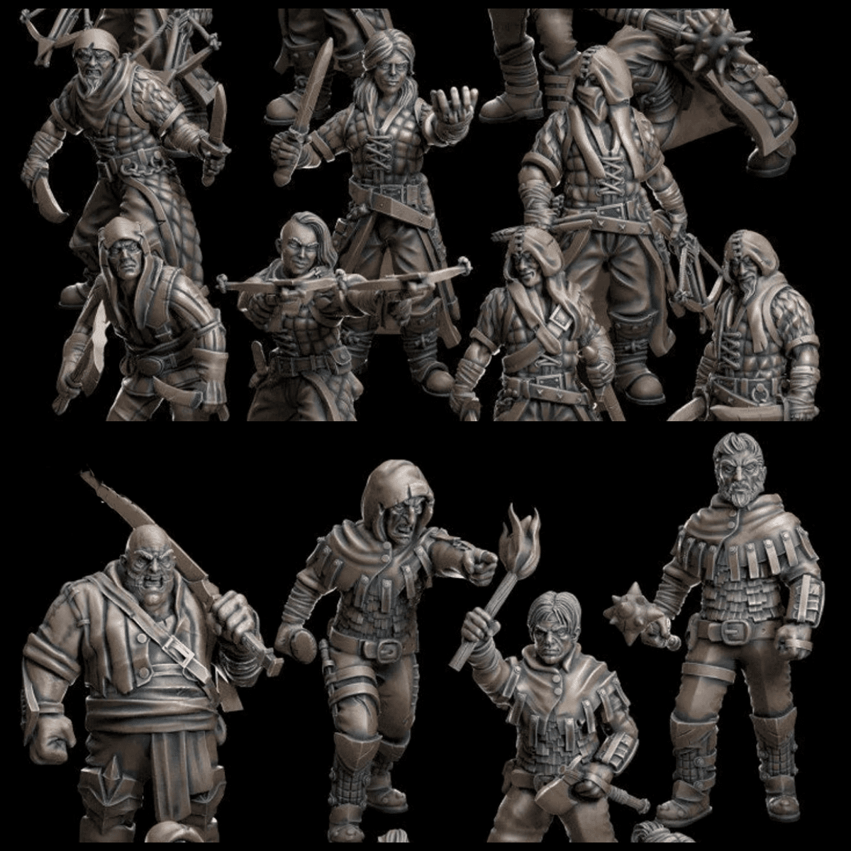 Bandit Miniature | 28mm - Tabletop RPG & D&D miniature. Perfect for wargaming & collectors