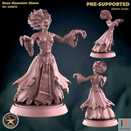 Banshee Miniature | A - Tabletop RPG & D&D miniature. Perfect for wargaming & collectors