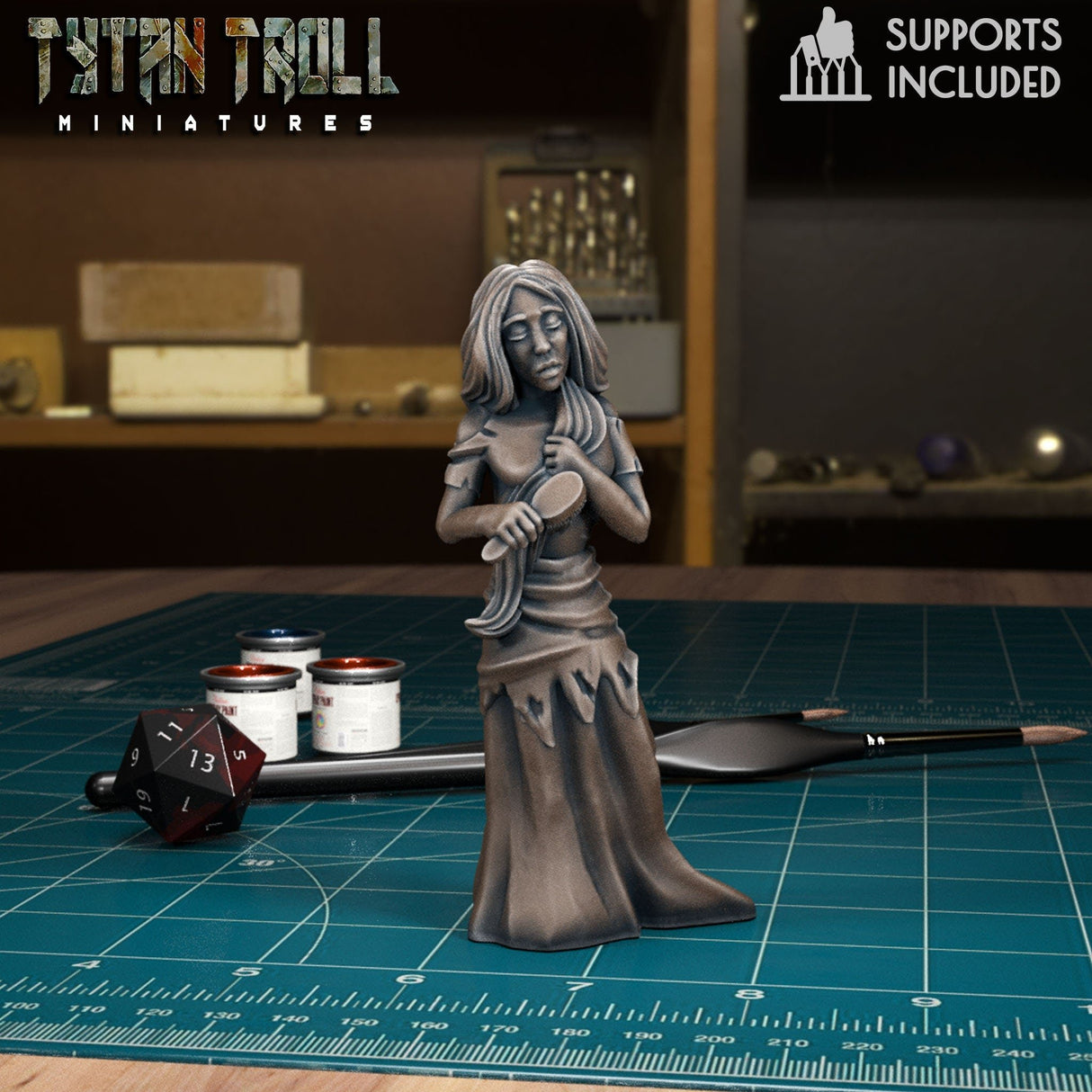 Banshee Pack Miniature | Banshee 2 - Tabletop RPG & D&D miniature. Perfect for wargaming & collectors