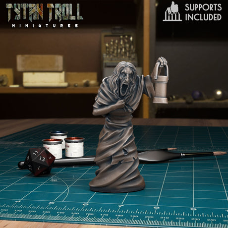 Banshee Pack Miniature | Banshee 4 - Tabletop RPG & D&D miniature. Perfect for wargaming & collectors