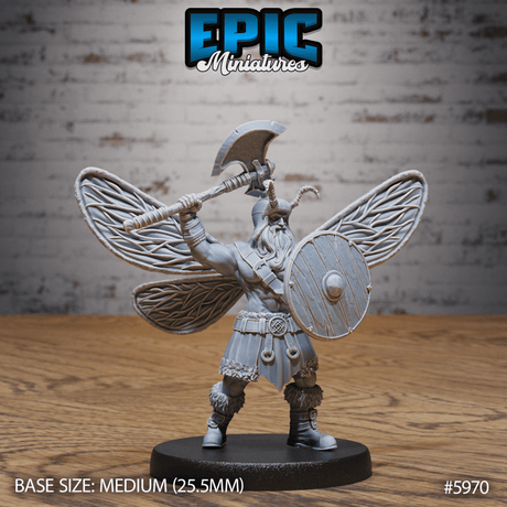 Barbarian Fairy Miniature | B - Tabletop RPG & D&D miniature. Perfect for wargaming & collectors