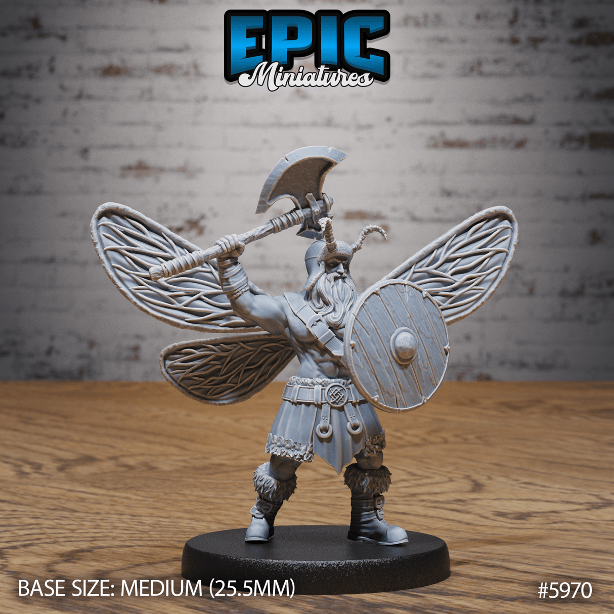 Barbarian Fairy Miniature | B - Tabletop RPG & D&D miniature. Perfect for wargaming & collectors
