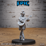 Bard Adventurer Female Miniature | A - Tabletop RPG & D&D miniature. Perfect for wargaming & collectors