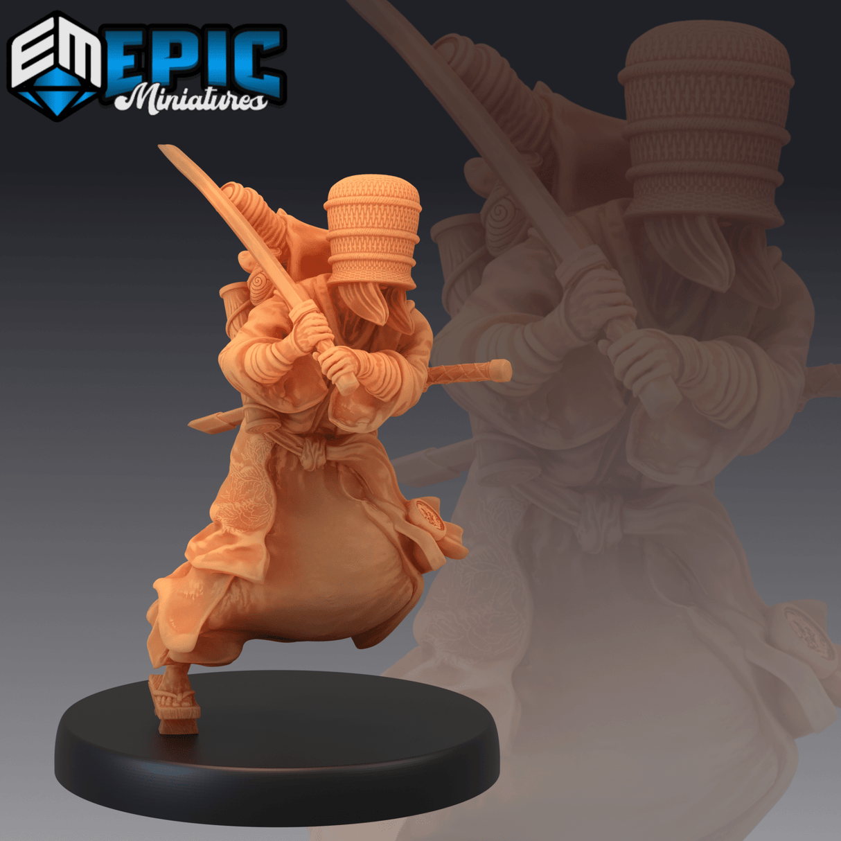 Basket Monk Miniature | B - Tabletop RPG & D&D miniature. Perfect for wargaming & collectors