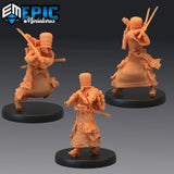 Basket Monk Miniature | Set of 3 - Tabletop RPG & D&D miniature. Perfect for wargaming & collectors