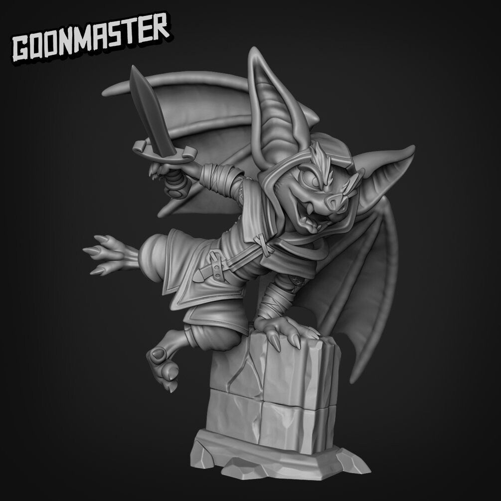 Bat Folk Rogue Miniature - GL0008 - 32mm