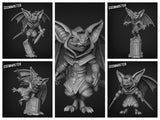 Bat Folk hooded Rogue Miniature | Set of 5 - Tabletop RPG & D&D miniature. Perfect for wargaming & collectors