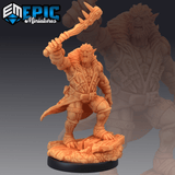 Batbear Fighter Miniature | A - Tabletop RPG & D&D miniature. Perfect for wargaming & collectors