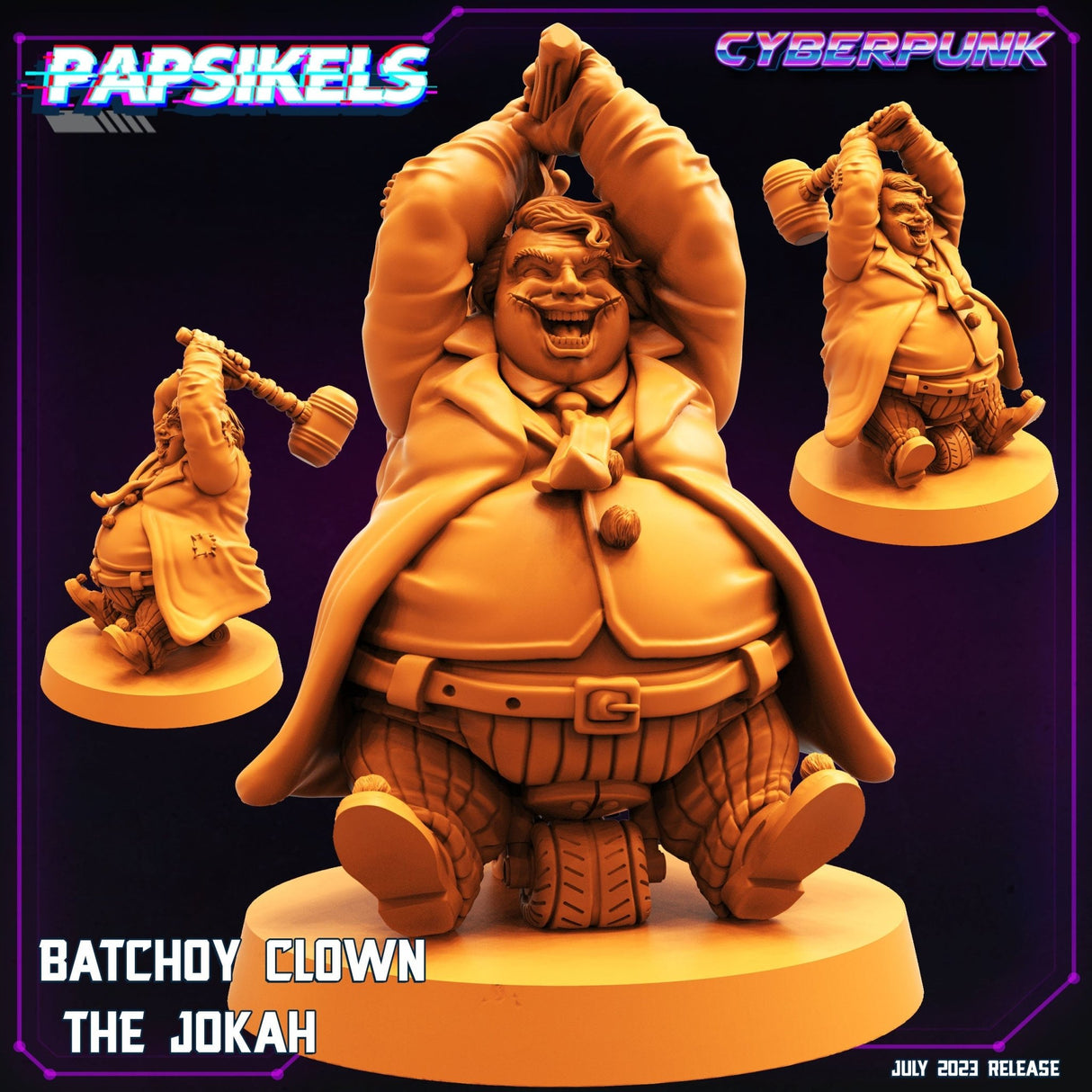 Batchoy Clown Miniature | Jokah - Tabletop RPG & D&D miniature. Perfect for wargaming & collectors