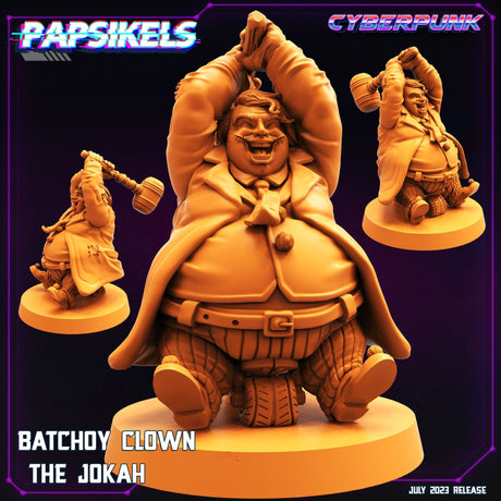 Batchoy Clown Miniature | Jokah - Tabletop RPG & D&D miniature. Perfect for wargaming & collectors
