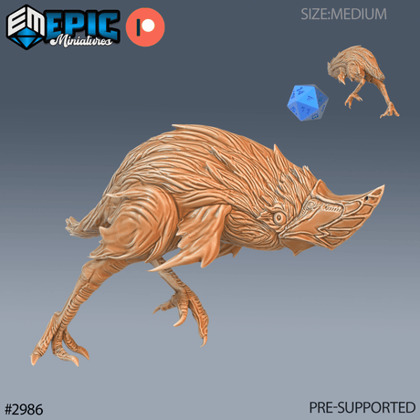 Beak Runner Miniature | B - Tabletop RPG & D&D miniature. Perfect for wargaming & collectors