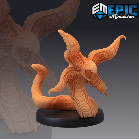Beak Worm Miniature | A - Tabletop RPG & D&D miniature. Perfect for wargaming & collectors