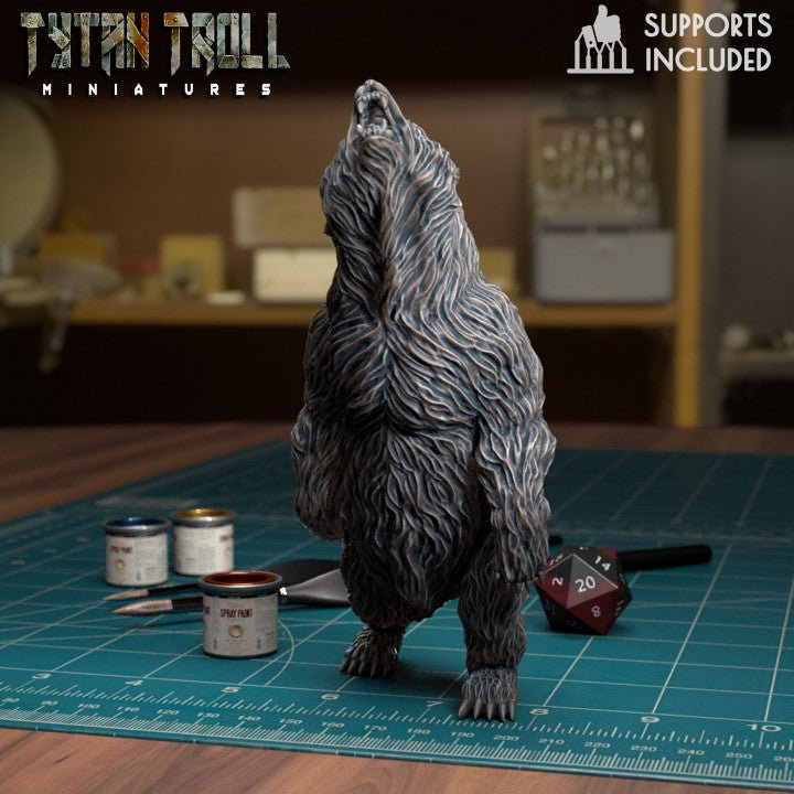 Bear Bundle Miniature | B - Tabletop RPG & D&D miniature. Perfect for wargaming & collectors
