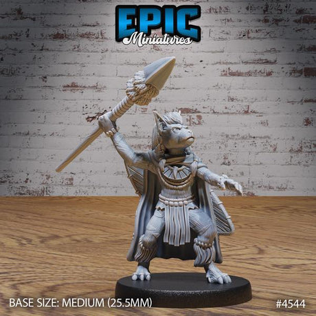 BeastFolk Tribe Miniature | 4544 - Tabletop RPG & D&D miniature. Perfect for wargaming & collectors
