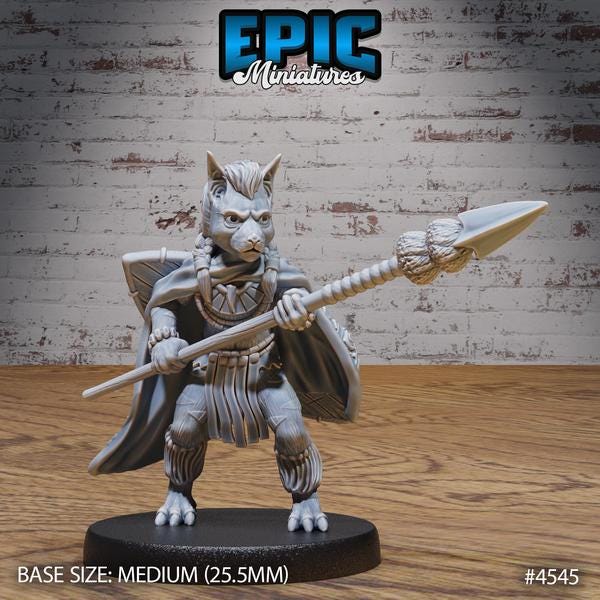 BeastFolk Tribe Miniature | 4545 - Tabletop RPG & D&D miniature. Perfect for wargaming & collectors