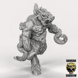 Mutated Beastmen Miniature | B - Tabletop RPG & D&D miniature. Perfect for wargaming & collectors