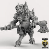 Beastmen Miniature | C - Tabletop RPG & D&D miniature. Perfect for wargaming & collectors