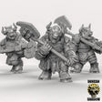 Heavy Armoured Minotaur Miniature | Set of 3 - Tabletop RPG & D&D miniature. Perfect for wargaming & collectors