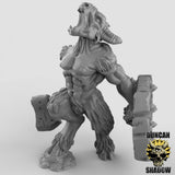 Beastmen Sword and Shield Miniature | B - Tabletop RPG & D&D miniature. Perfect for wargaming & collectors