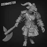 Beastmen Twohanded Axe Miniature | A - Tabletop RPG & D&D miniature. Perfect for wargaming & collectors
