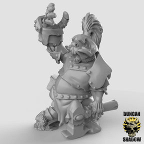 Beaver leader Miniature | A - Tabletop RPG & D&D miniature. Perfect for wargaming & collectors