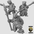 Beaver spearmen Miniature | Set of 3 - Tabletop RPG & D&D miniature. Perfect for wargaming & collectors