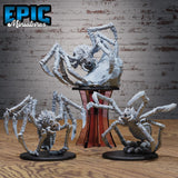 Bebilith Spider Miniature | Set of 3 - Tabletop RPG & D&D miniature. Perfect for wargaming & collectors