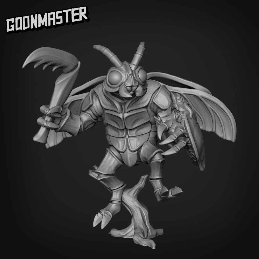 Beetle Folk Bug Miniature | A - Tabletop RPG & D&D miniature. Perfect for wargaming & collectors