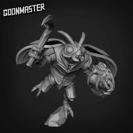 Beetle Folk Bug Miniature | B - Tabletop RPG & D&D miniature. Perfect for wargaming & collectors
