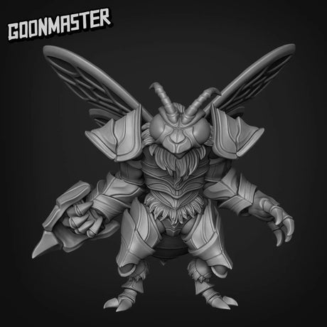 Bee Folk Bug Miniature | C - Tabletop RPG & D&D miniature. Perfect for wargaming & collectors