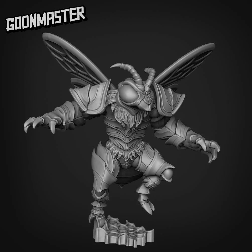 Bee Folk Bug Miniature | D - Tabletop RPG & D&D miniature. Perfect for wargaming & collectors
