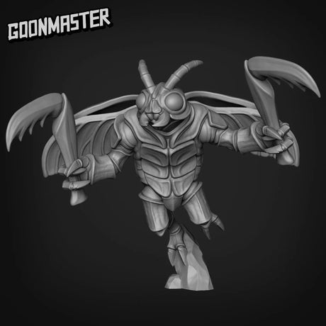 Beetle Folk Bug Miniature | D - Tabletop RPG & D&D miniature. Perfect for wargaming & collectors
