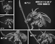Beetle Folk spearmen Bug Miniature | Set of 5 - Tabletop RPG & D&D miniature. Perfect for wargaming & collectors