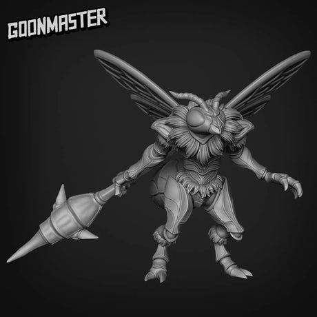 Wasp Folk Bug Miniature | Set of 5 - Tabletop RPG & D&D miniature. Perfect for wargaming & collectors