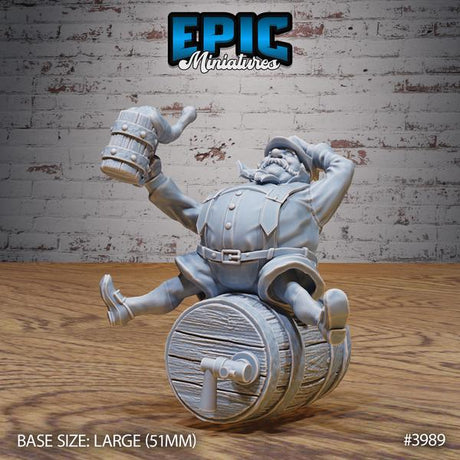 Beer Brewer NPC Miniature | 3989 - Tabletop RPG & D&D miniature. Perfect for wargaming & collectors