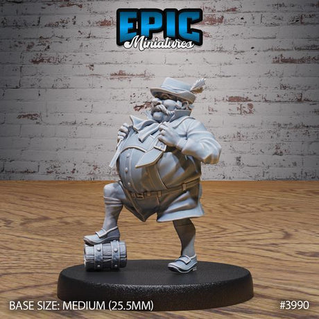 Beer Brewer NPC Miniature | 3990 - Tabletop RPG & D&D miniature. Perfect for wargaming & collectors