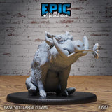 Beer Merchant Riding Boar NPC Miniature | 3987 - Tabletop RPG & D&D miniature. Perfect for wargaming & collectors