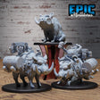 Beer Merchant Riding Boar NPC Miniature | Full Set All Models - Tabletop RPG & D&D miniature. Perfect for wargaming & collectors