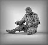 Beggar Miniature | A - Tabletop RPG & D&D miniature. Perfect for wargaming & collectors