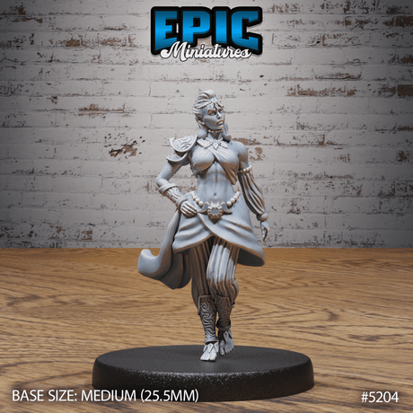 Belly Dancer Miniature | A - Tabletop RPG & D&D miniature. Perfect for wargaming & collectors