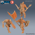 Berserker Viking Miniature | Set of 3 - Tabletop RPG & D&D miniature. Perfect for wargaming & collectors