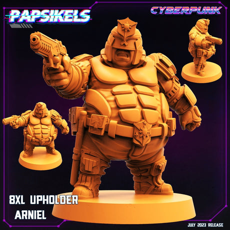 Big Boned Law Upholders Miniature | Arniel - Tabletop RPG & D&D miniature. Perfect for wargaming & collectors